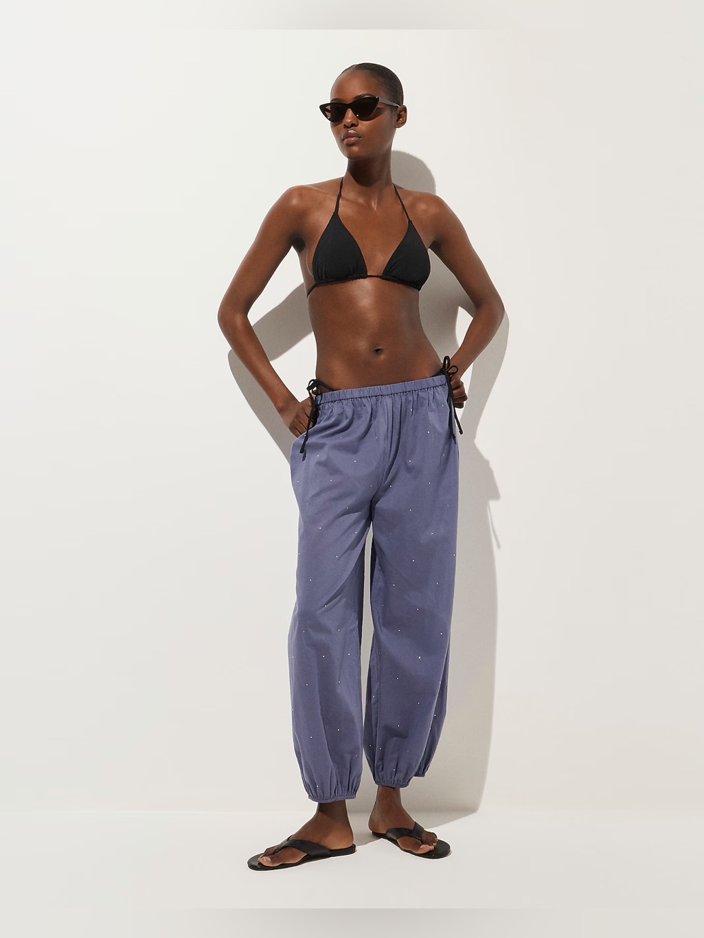 J.Crew Embellished Balloon Pant In Smokey Thistle